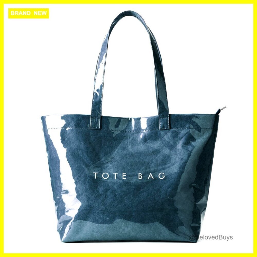 Large PVC Tote Bag with Zipper Closure, 15L Capacity, Shoulder Strap